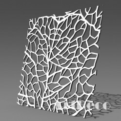 Резная 3D перегородка А21 Треснутые камни