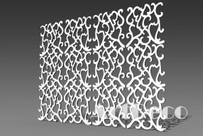 Резная 3D Ширма W10